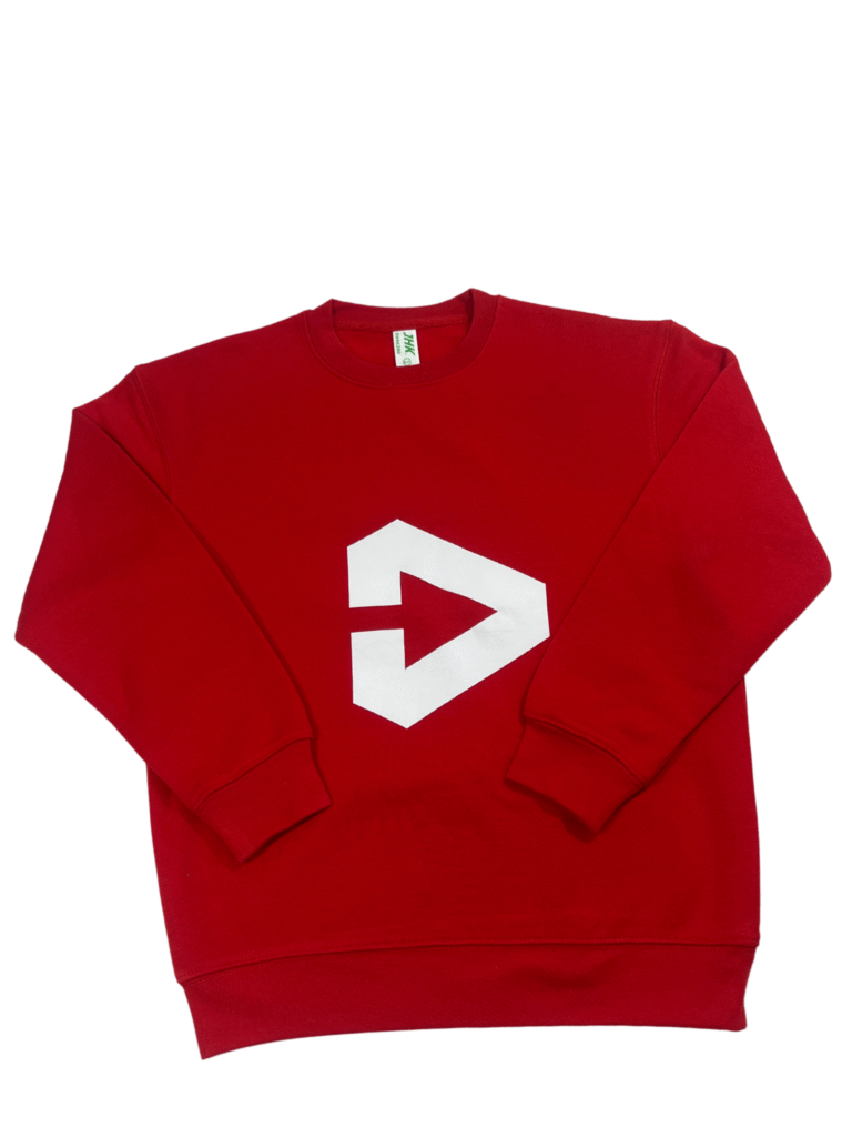 Czerwona Bluza sportowa na rower dla dzieci